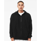 3759 BELLA + CANVAS Unisex Sponge Fleece DTM Full-Zip Hoodie Black