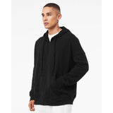 3759 BELLA + CANVAS Unisex Sponge Fleece DTM Full-Zip Hoodie Black