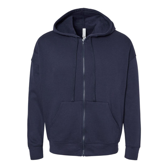 3759 BELLA + CANVAS Unisex Sponge Fleece DTM Full-Zip Hoodie Navy