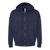 3759 BELLA + CANVAS Unisex Sponge Fleece DTM Full-Zip Hoodie Navy