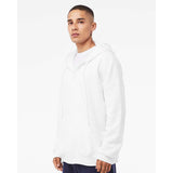 3759 BELLA + CANVAS Unisex Sponge Fleece DTM Full-Zip Hoodie White