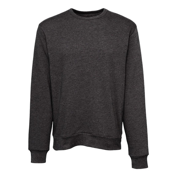 3911 BELLA + CANVAS Sponge Fleece Classic Crewneck Sweatshirt Dark Grey Heather