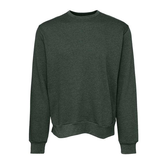 3911 BELLA + CANVAS Sponge Fleece Classic Crewneck Sweatshirt Heather Forest