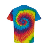 1000 Colortone Multi-Color Tie-Dyed T-Shirt Reactive Rainbow