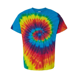 1000 Colortone Multi-Color Tie-Dyed T-Shirt Reactive Rainbow