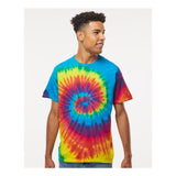 1000 Colortone Multi-Color Tie-Dyed T-Shirt Reactive Rainbow