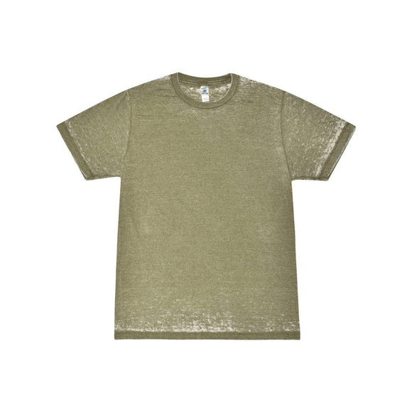 1350 Colortone Acid Wash Burnout T-Shirt Olive