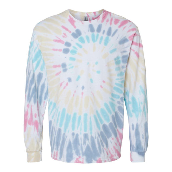 240MS Dyenomite Multi-Color Spiral Tie-Dyed Long Sleeve T-Shirt Wanderlust