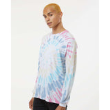 240MS Dyenomite Multi-Color Spiral Tie-Dyed Long Sleeve T-Shirt Wanderlust