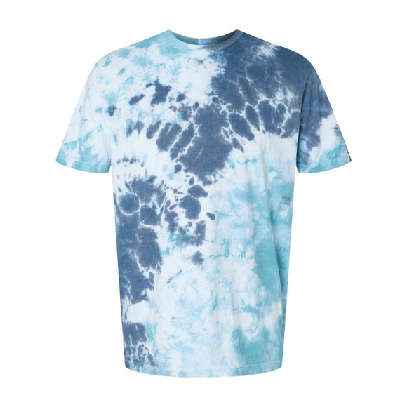 640LM Dyenomite LaMer Over-Dyed Crinkle Tie-Dyed T-Shirt Gulf