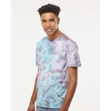 640LM Dyenomite LaMer Over-Dyed Crinkle Tie-Dyed T-Shirt Pacific