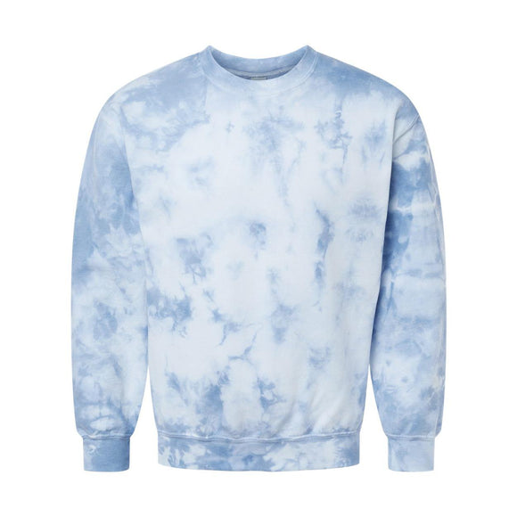 681VR Dyenomite Blended Tie-Dyed Sweatshirt Cloudy Sky Crystal