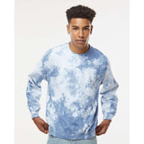 681VR Dyenomite Blended Tie-Dyed Sweatshirt Cloudy Sky Crystal