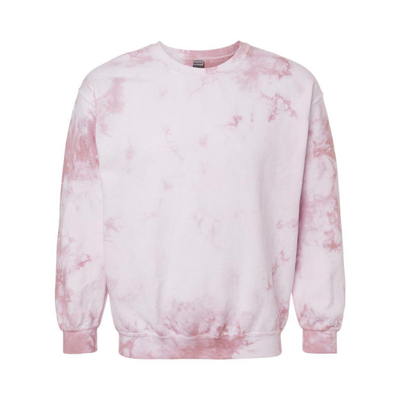 681VR Dyenomite Blended Tie-Dyed Sweatshirt Rose Crystal