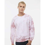 681VR Dyenomite Blended Tie-Dyed Sweatshirt Rose Crystal