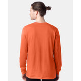 5286 Hanes Essential-T Long Sleeve T-Shirt Texas Orange