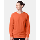 5286 Hanes Essential-T Long Sleeve T-Shirt Texas Orange