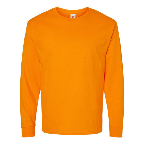 5286 Hanes Essential-T Long Sleeve T-Shirt Tennessee Orange