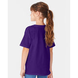 5480 Hanes Essential-T Youth T-Shirt Athletic Purple