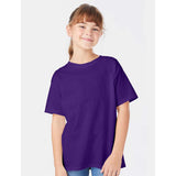 5480 Hanes Essential-T Youth T-Shirt Athletic Purple