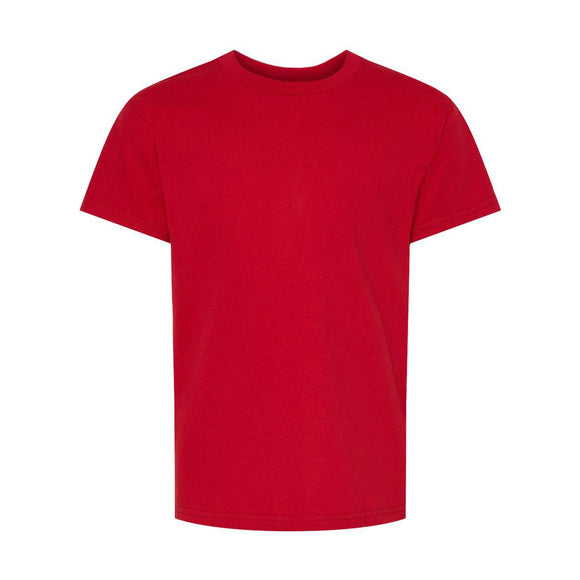 5480 Hanes Essential-T Youth T-Shirt Athletic Crimson