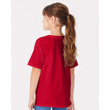 5480 Hanes Essential-T Youth T-Shirt Athletic Crimson