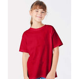 5480 Hanes Essential-T Youth T-Shirt Athletic Crimson