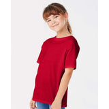 5480 Hanes Essential-T Youth T-Shirt Athletic Crimson