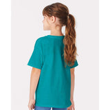 5480 Hanes Essential-T Youth T-Shirt Athletic Teal