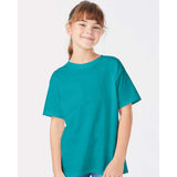 5480 Hanes Essential-T Youth T-Shirt Athletic Teal