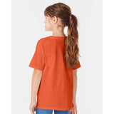 5480 Hanes Essential-T Youth T-Shirt Texas Orange