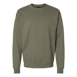 RS160 Hanes Perfect Fleece Crewneck Sweatshirt Fatigue Green