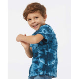 330CR Dyenomite Toddler Crystal Tie-Dyed T-Shirt Navy