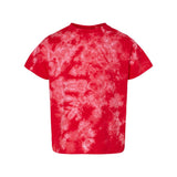 330CR Dyenomite Toddler Crystal Tie-Dyed T-Shirt Red