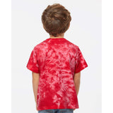 330CR Dyenomite Toddler Crystal Tie-Dyed T-Shirt Red