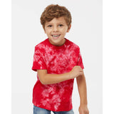 330CR Dyenomite Toddler Crystal Tie-Dyed T-Shirt Red