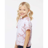 330CR Dyenomite Toddler Crystal Tie-Dyed T-Shirt Rose Crystal