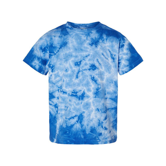 330CR Dyenomite Toddler Crystal Tie-Dyed T-Shirt Royal