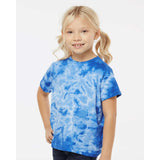 330CR Dyenomite Toddler Crystal Tie-Dyed T-Shirt Royal