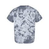 330CR Dyenomite Toddler Crystal Tie-Dyed T-Shirt Silver