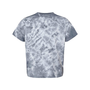 330CR Dyenomite Toddler Crystal Tie-Dyed T-Shirt Silver