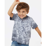 330CR Dyenomite Toddler Crystal Tie-Dyed T-Shirt Silver