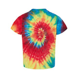 330MS Dyenomite Toddler Spiral Tie-Dyed T-Shirt Rainbow