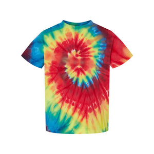 330MS Dyenomite Toddler Spiral Tie-Dyed T-Shirt Rainbow