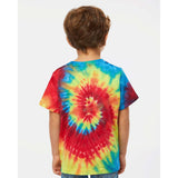 330MS Dyenomite Toddler Spiral Tie-Dyed T-Shirt Rainbow