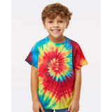 330MS Dyenomite Toddler Spiral Tie-Dyed T-Shirt Rainbow