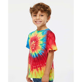 330MS Dyenomite Toddler Spiral Tie-Dyed T-Shirt Rainbow