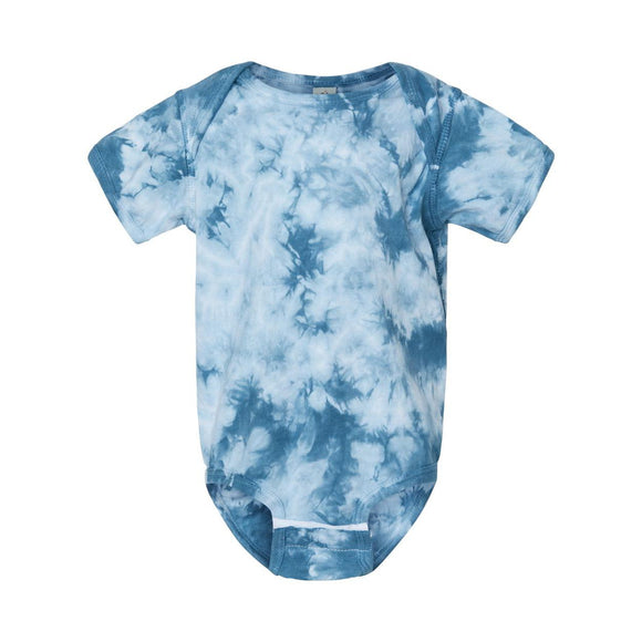 340CR Dyenomite Infant Crystal Tie-Dyed Onesie Manhattan