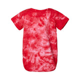 340CR Dyenomite Infant Crystal Tie-Dyed Onesie Red