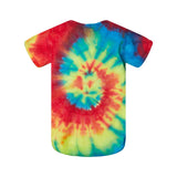 340MS Dyenomite Infant Spiral Tie-Dyed Onesie Rainbow